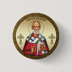 Badge Rond 2,50 Cm Saint-Nicolas