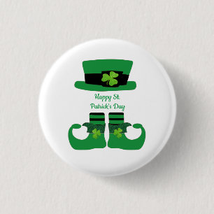 Badge Rond 2,50 Cm Saint-Patrick personnalisé Le lutin irlandais