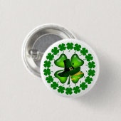 Badge Rond 2,50 Cm Saint Patrick's Day Cadeau unique (Devant & derrière)