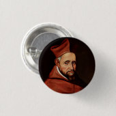 Badge Rond 2,50 Cm Saint Robert Bellarmin (Devant & derrière)