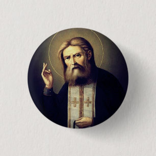 Badge Rond 2,50 Cm Saint Seraphe de Sarov