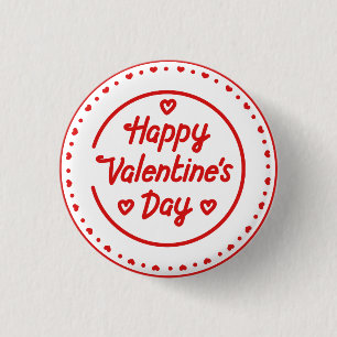 Badge Rond 2,50 Cm Saint Valentin