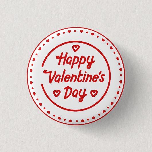 Badge Rond 2,50 Cm Saint Valentin (Devant)
