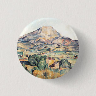Badge Rond 2,50 Cm Saint-Victoire Montagne Barnes Paul Cezanne
