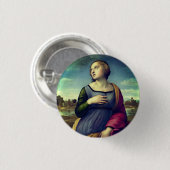 Badge Rond 2,50 Cm Sainte Catherine d'Alexandrie par Raphael (Devant & derrière)