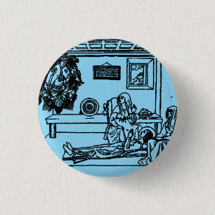Badge Rond 2,50 Cm Sainte Fina fille chrétienne italienne