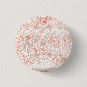 Badge Rond 2,50 Cm Sainte Trinité en gloire