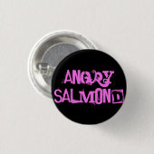 Badge Rond 2,50 Cm Salmond fâché (Devant & derrière)