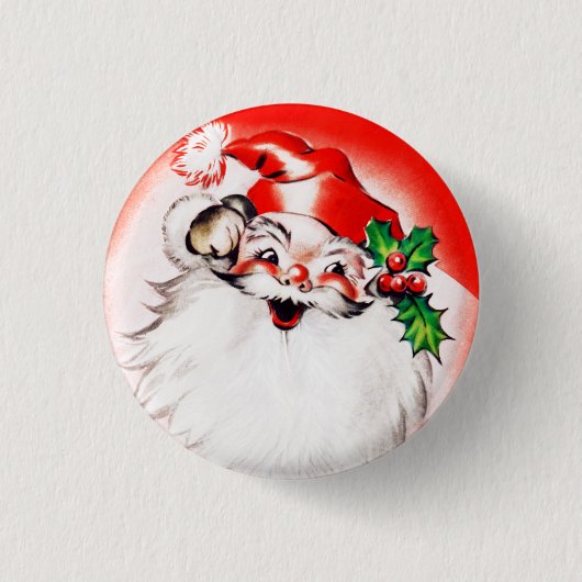 Badge Rond 2,50 Cm Salutations gaies de Noël (Devant)