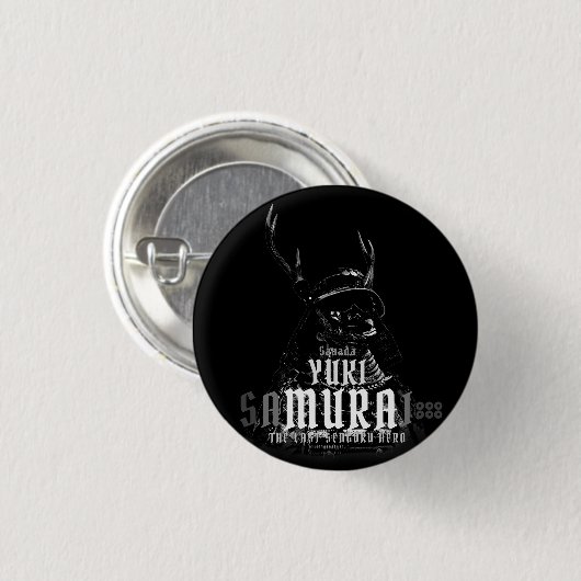 Badge Rond 2,50 Cm SANADA YUKIMURA (version sombre) (Devant & derrière)