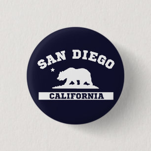Badge Rond 2,50 Cm Sandiego California