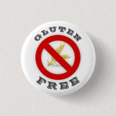 Badge Rond 2,50 Cm Sans gluten (Devant)