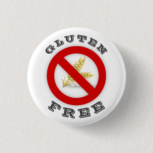 Badge Rond 2,50 Cm Sans gluten (Devant)
