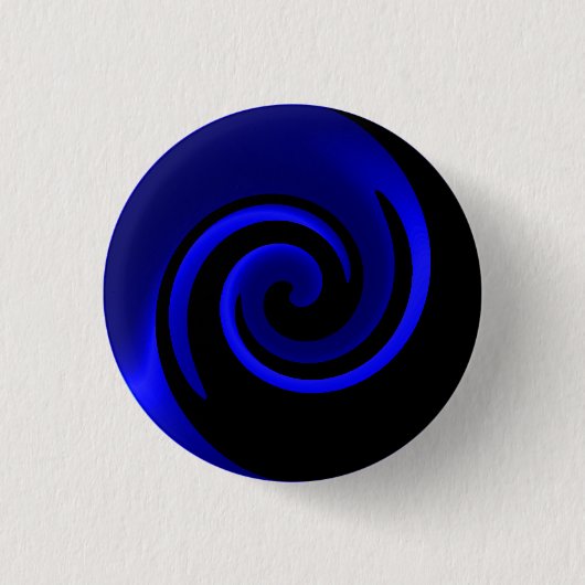 Badge Rond 2,50 Cm Saphir Bleu (Devant)