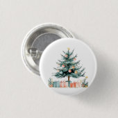 Badge Rond 2,50 Cm sapin de Noël (Devant & derrière)