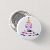 Badge Rond 2,50 Cm Sapin de Noël (Devant & derrière)
