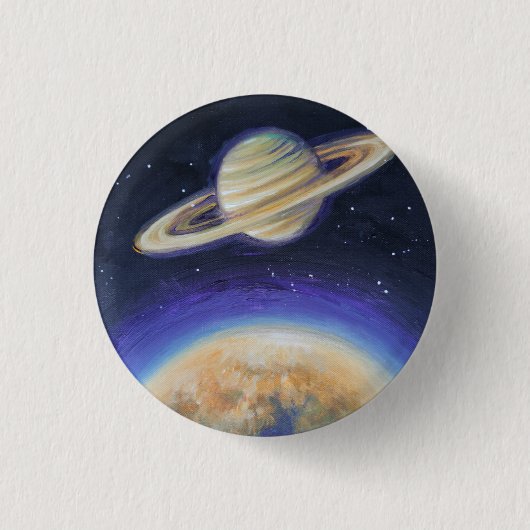 Badge Rond 2,50 Cm Saturne et Titan (Devant)