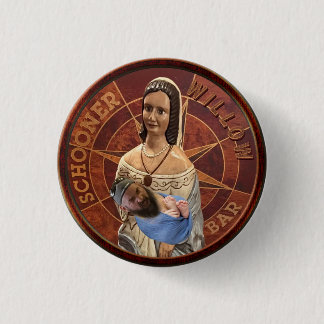 Badge Rond 2,50 Cm Saule