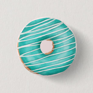 Badge Rond 2,50 Cm Saupoudré Donut Anniversaire Fête Baby shower Fave