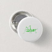 Badge Rond 2,50 Cm Sauterelle verte (Devant & derrière)