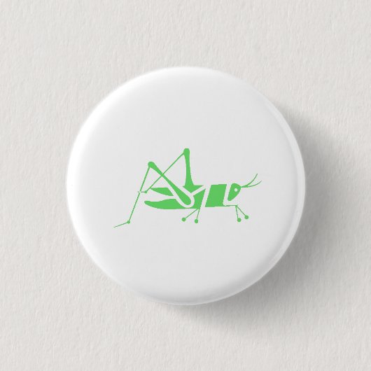 Badge Rond 2,50 Cm Sauterelle verte (Devant)