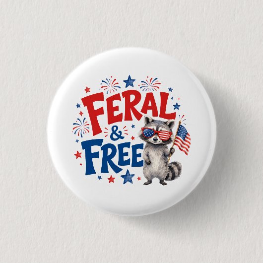 Badge Rond 2,50 Cm Sauvage & Libre (Devant)