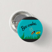 Badge Rond 2,50 Cm Sauvez les abeilles (Devant & derrière)
