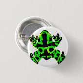 Badge Rond 2,50 Cm sauvez les grenouilles (Devant & derrière)