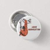 Badge Rond 2,50 Cm Save Orangutan Explorer | Kids Outdoor Award (Devant & derrière)