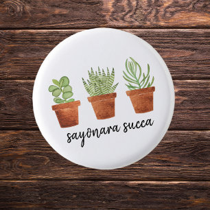 Badge Rond 2,50 Cm Sayonara Succa Succulent