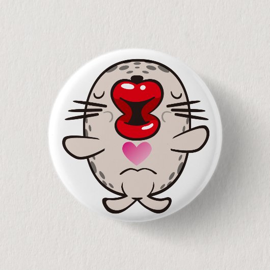 Badge Rond 2,50 Cm sceau de baiser (Devant)