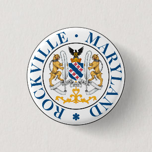 Badge Rond 2,50 Cm Sceau de Rockville, Maryland