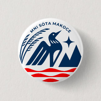 Badge Rond 2,50 Cm Sceau d'État patriotique du Minnesota