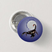 Badge Rond 2,50 Cm Scorpion (Devant & derrière)