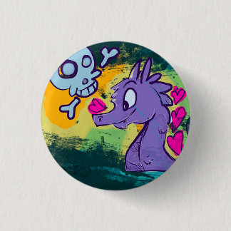 Badge Rond 2,50 Cm Sea Monster