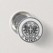 Badge Rond 2,50 Cm Seal of Vienna, AUSTRIA (Devant & derrière)