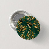 Badge Rond 2,50 Cm Seamless pattern with golden ferns (Devant & derrière)