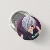 Badge Rond 2,50 Cm Seikon aucun Qwaser ; Sasha (Devant & derrière)