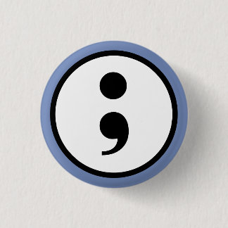 Badge Rond 2,50 Cm Semi-colon