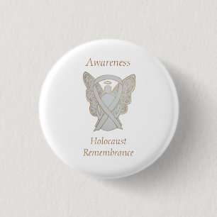 Badge Rond 2,50 Cm Sensibilisation à la mémoire de l'Holocauste Ép