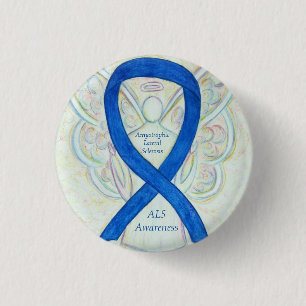 Badge Rond 2,50 Cm Sensibilisation à la sclérose latérale amyotrophiq