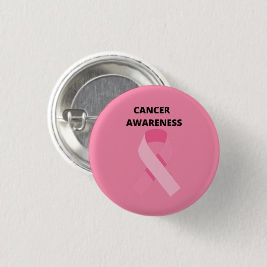 Badge Rond 2,50 Cm sensibilisation au cancer du sein (Devant & derrière)
