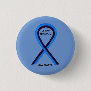 Badge Rond 2,50 Cm Sensibilisation au mélanome oculaire Ruban Angle