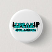 Badge Rond 2,50 Cm Sensibilisation au syndrome d'ovulation polykystiq (Devant)