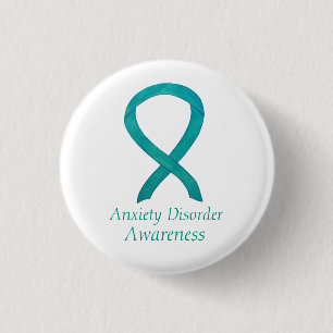 Badge Rond 2,50 Cm Sensibilisation aux troubles de l'anxiété Poignée
