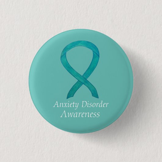 Badge Rond 2,50 Cm Sensibilisation aux troubles de l'anxiété Poignée (Devant)