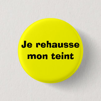 Badge Rond 2,50 Cm Serin de jaune de Pin