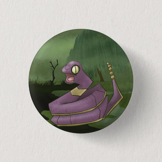 Badge Rond 2,50 Cm Serpent (Devant)