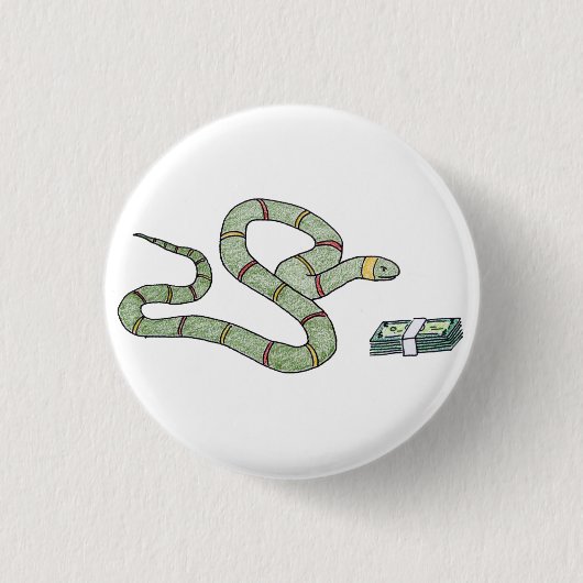 Badge Rond 2,50 Cm serpent (Devant)
