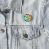 Badge Rond 2,50 Cm Serpent de Feu (En situation)